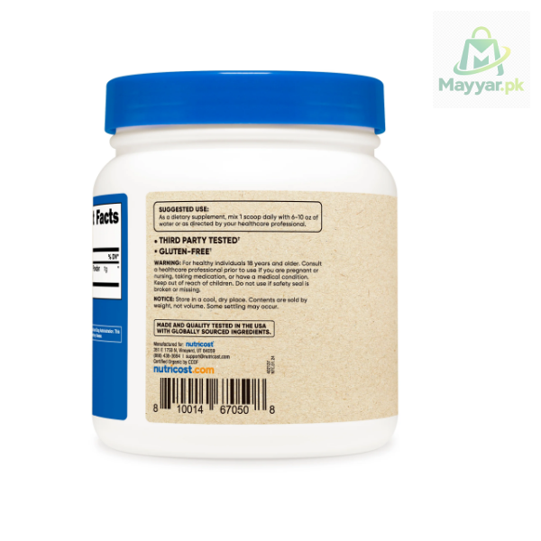 Nutricost Organic Lions Mane Mushroom Powder thumbnail 3