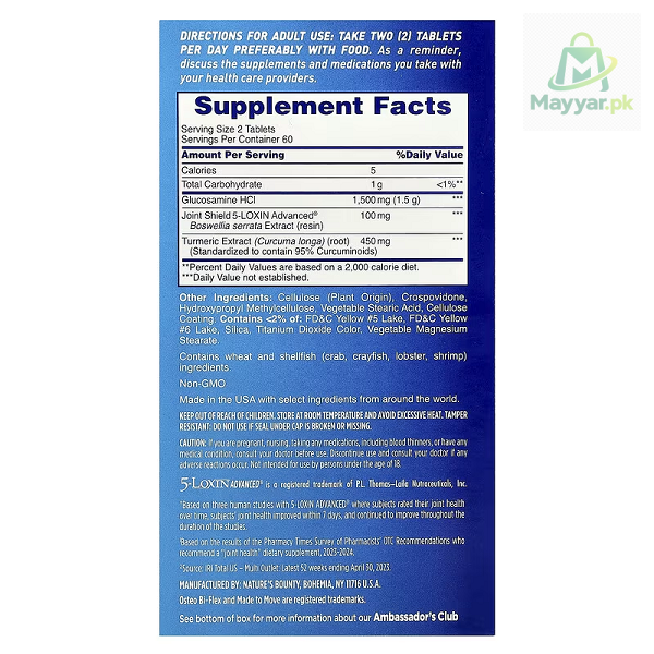 Osteo Bi-Flex Triple Strength + Turmeric 120 Coated Tablets thumbnail 2