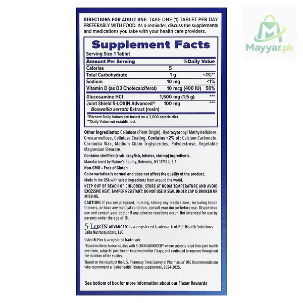 Osteo Bi-Flex Joint Health One Per Day 30 Tablets thumbnail 2